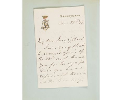 Autograph and letter album Including Henry Foley, Baden-Powell and Raja Sir Jagatjit Singh, ruler of Kapurthala, among others