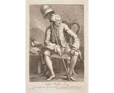  William Hogarth (1697-1764) John Wilkes Esqr Drawn from the Life and Etch'd in Aquafortis. Publish'd according to Act of Par