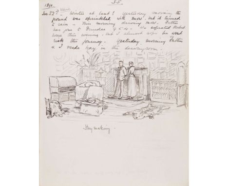  Scottish Travel Diary Diary and Sketchbook - Oxford, J. A manuscript diary and sketchbook dated March 14th 1889 to May 1907,