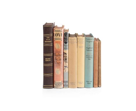  Sassoon, Siegfried Group of works by Sassoon and books from his library Sassoon, Siegfried. The War Poems. London: William H