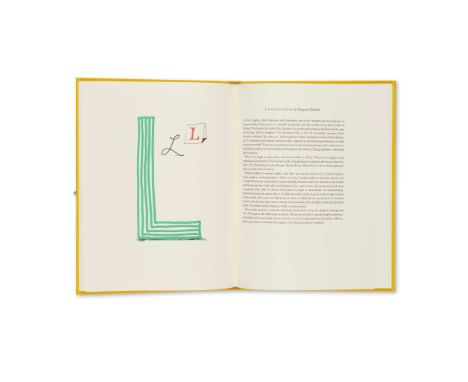 Hockney, David, R.A. Hockney's Alphabet London: Faber &amp; Faber, 1991. 4to, 27 offset lithographic illustrations in colours