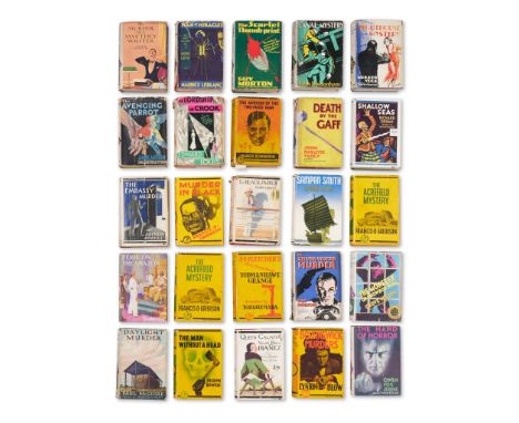  Thornton Butterworth, and Skeffington & Son (publishers) Collection of mystery and detective novels in the dust jackets, 192