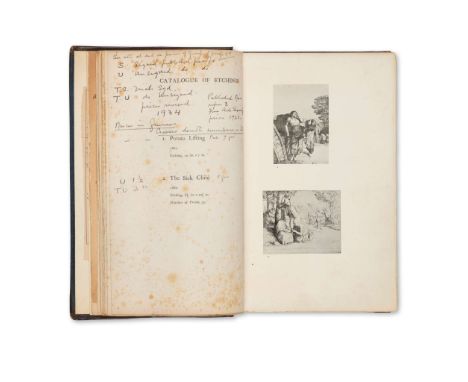  [T. & R. Annan interest]  Muirhead Bone (1876-1953) Annotated sales record of his works by the company T. & R. Annan 76 pp. 
