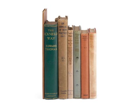  Thomas, Edward Group of works Four-and-Twenty Blackbirds. London: Duckworth & Co., 1915. First edition, first impression, 4t