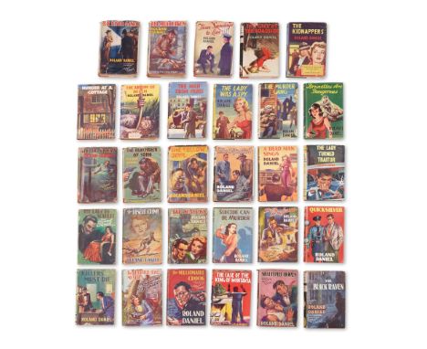  Daniel, Roland Collection of mystery and detective novels London: Wright & Brown, 1930s-50s. All 8vo, original cloth, with t