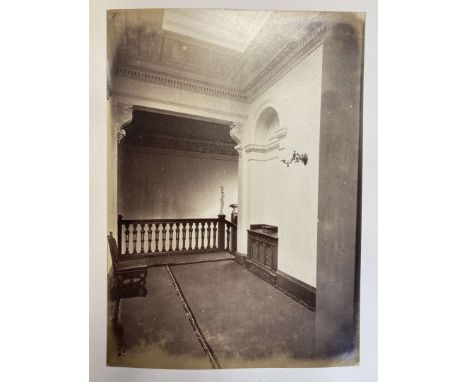  Album of interior photographs and views towards Perth Rosebank, late 19th Century 26 albumen photographs, mainly interior ph