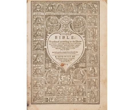  Bible; English; Geneva Version The Bible Translated according to the Ebrew and Greeke, and conferred with the best Translati