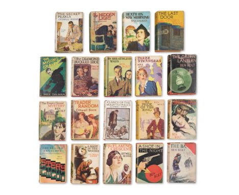  Binns, Ottwell [pseudonym: 'Ben Bolt'] Collection of mystery novels London: Ward, Lock & Co., Limited, 1924-37. Apparently f