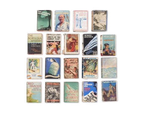  Nautical fiction Collection of nautical adventure novels, mainly 1930s all 8vo, original cloth, with the dust jackets, refer