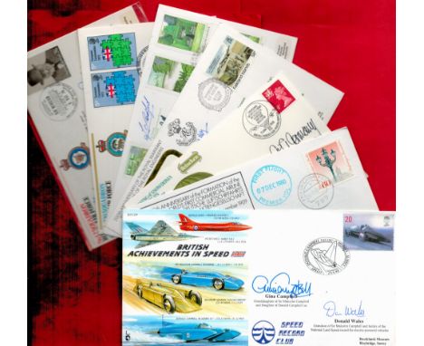 Superb Collection of 22 Signed FDC's Military and Aviation Related Covers, All Contain Stamps and Postmarks. Signatures withi