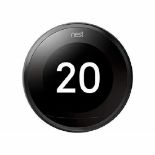 RRP £182.00 Google Nest Learning Thermostat 3rd Generation, Black - Smart Thermostat - A Brighter