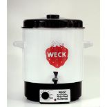 RRP £118.00 Weck Canning Machine WAT 14A (Canning Pot / Canning Pot with Tap, Hot Water Dispenser,