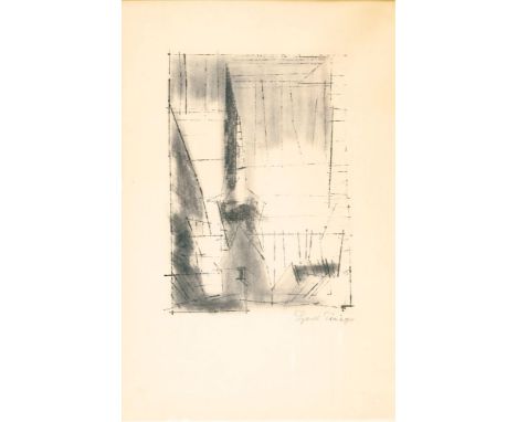 Lyonel Feininger (New York 1871 - New York 1956). Gelmeroda. 1955. Lithographie. 30 x 21,5 cm. R. u. mit Bleistift sign. Lyon