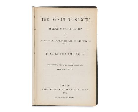 Zoologie - - Charles Darwin. The Origin of the Species. By Means of Natural Selection, or the preservation of favoured races 