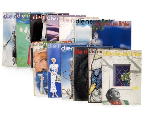 Avantgarde - Bauhaus - - Die neue Linie. Sammlung von 54 Heften in 2 Bänden sowie 13 Einzelheften. Mit zahlr. tls. farb. Abb.
