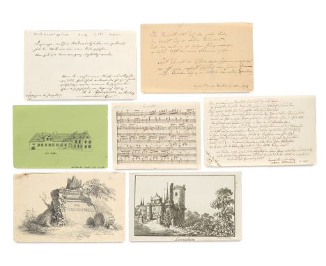 Liber amicorum - Lettland - - Sammlung von ca. 90 Stammbuchblättern für den Studenten und späteren Schulinspektor August Gott