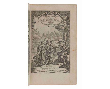 [18th &amp; 19th CENTURY PRINTING - ITALY]. A group of 4 works, comprising: &nbsp;OVID (43 BC-17? AD). Opera omnia. Amsterdam