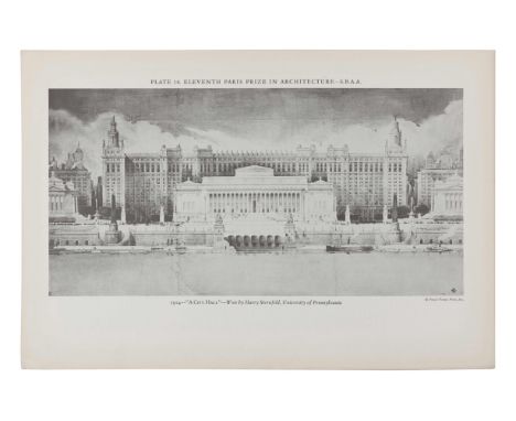 [ARCHITECTURE &amp; DESIGN]. -- SOCIETY OF BEAUX-ARTS ARCHITECTS. &nbsp; Winning Designs 1904-1927. Paris Prize in Architectu