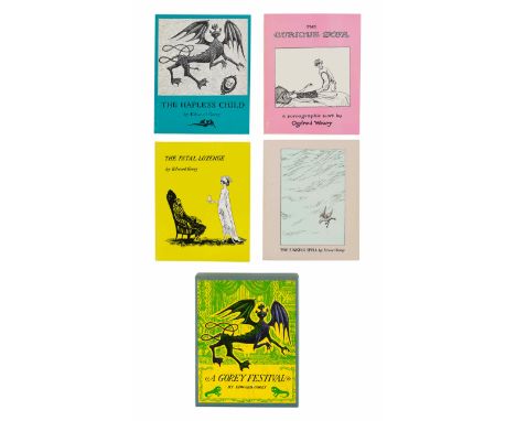 GOREY, Edward (1925-2000). &nbsp;A Gorey Festival. New York: Ivan Obolensky, 1968. &nbsp;4 works in 4 volumes, 12mo. &nbsp; I