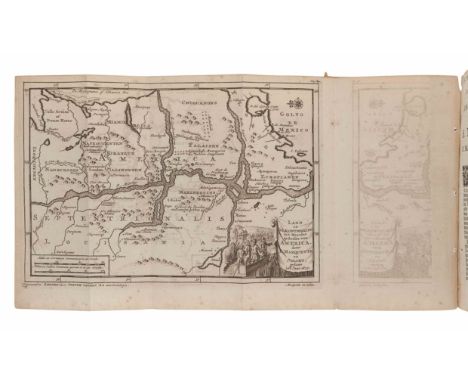 MARQUETTE, Jacques (1637-1675). Ontdekking Van eenige Landen en Volkeren, in 't Noorder-gedeelte Van America. Door P. Marquet