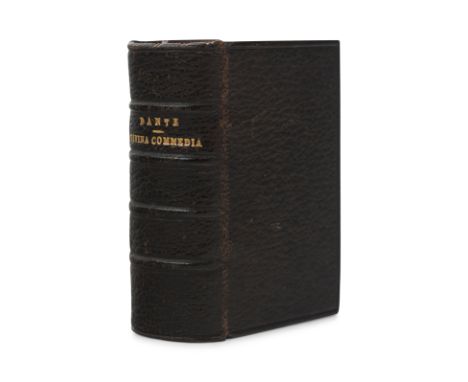 [MINIATURE BOOK]. ALIGHIERI, Dante (ca 1265-1321). La Divina Commedia di Dante. Milan: Ulrico Hoepli, 1878.128mo (51 x 29 mm)