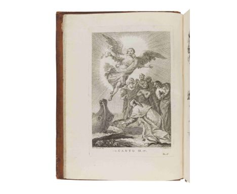 DANTE ALIGHIERI (1265-1321). [Opere]. La Divina Commedia... con varie annotazioni, e copiosi rami adornata (Prose, e Rime Lir