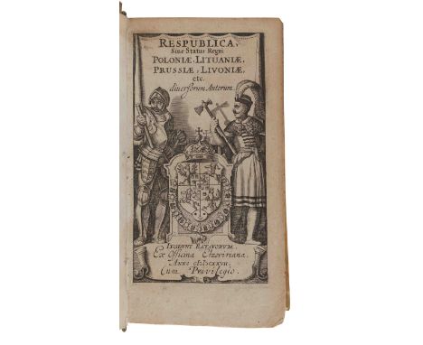 [RESPUBLICA]. Respublica, sive Status Regni Poloniae, Lituaniae, Prussiae, Livoniae... Leiden: Elzevir, 1627. &nbsp;24mo (107