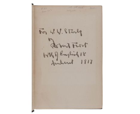 FROST, Robert (1874-1963). &nbsp;Mountain Interval. New York: Henry Holt and Company, November 1916. &nbsp;8vo. Half-title; f