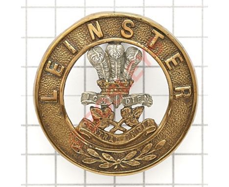 Irish. The Leinster Regiment (The Prince of Wales’s Royal Canadians), OR’s helmet plate centre 1881-1914.A good die-stamped b