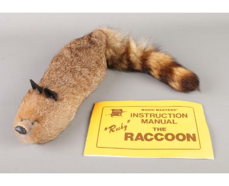 Rocky Racoon spring puppet with original manual