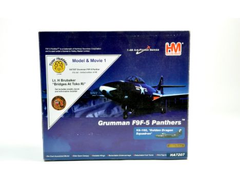 Hobby Master 1/48 diecast model aircraft Grumman F9F-5 Panthers Golden Dragon Squadron. Model appears generally excellent. Ve