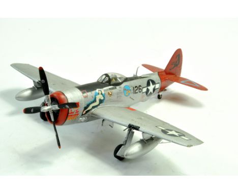 Plastic 1/48 Hand Built plastic model of a P-47N. Excellent.