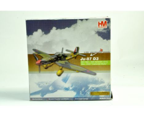Hobby Master 1/72 diecast model aircraft JU-87 Captured Stuka. The Last. Model appears generally excellent. Vendor lists as m
