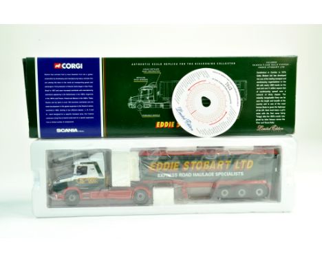 Corgi 1/50 diecast truck issue comprising No. CC12802 Scania T Bulk Tipper in the livery of Eddie Stobart. Complete with cert