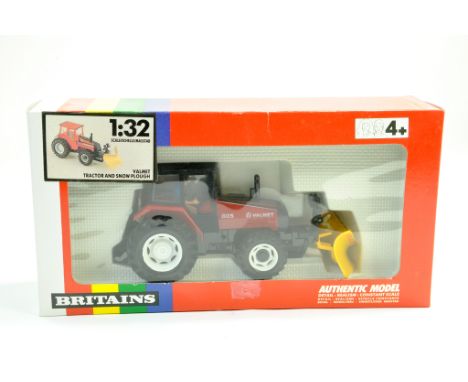 Britains Farm 1/32 Valmet 805 Tractor with Snow Plough. Generally Excellent in Very Good (slightly dusty) box.