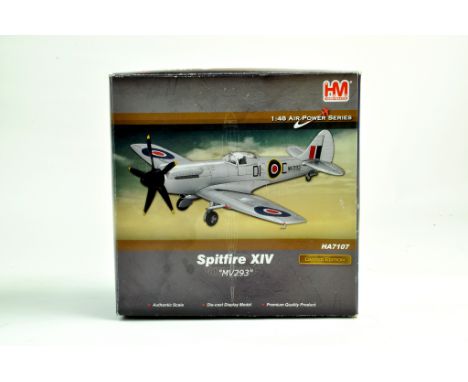 Hobby Master 1/48 diecast model aircraft Spitfire XIV MV293. Model appears generally excellent. Vendor lists as complete.