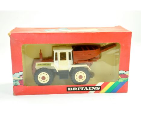 Britains Farm 1/32 MB Trac 1500 Tractor with Rear Hopper. Generally Excellent in Very Good (slightly faded / dusty) box.