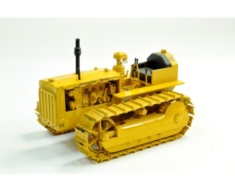 Gilson Riecke 1/16 Hand Built Caterpillar CAT D4 Crawler Tractor. An extremely detailed model of distinct rarity that is supe