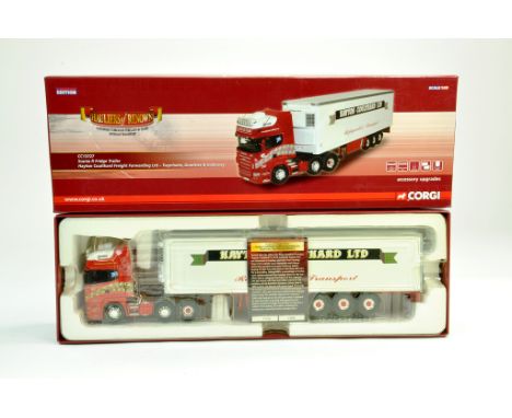 Corgi 1/50 diecast truck issue comprising No. CC13727 Scania R Fridge Trailer in the livery of Hayton Coulthard. Complete wit