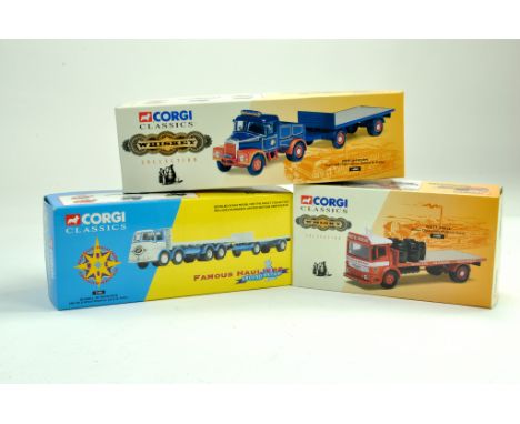 Corgi 1/50 diecast truck classic issues comprising No. 16001 Scammell Highwayman, Jameson, No. 21001 Albion Platform, White H