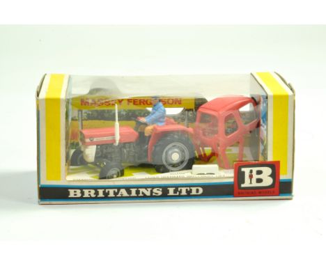Britains Farm 1/32 Massey Ferguson 135 Tractor with Cab. Generally Excellent in very good (slightly dusty) box.