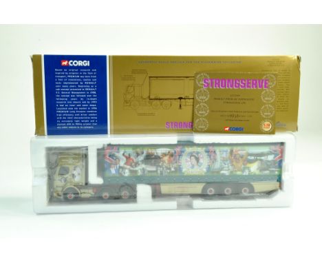 Corgi 1/50 diecast truck issue comprising No. CC12104 Renault Premium Curtainside in the livery of the Strongserve. Complete 