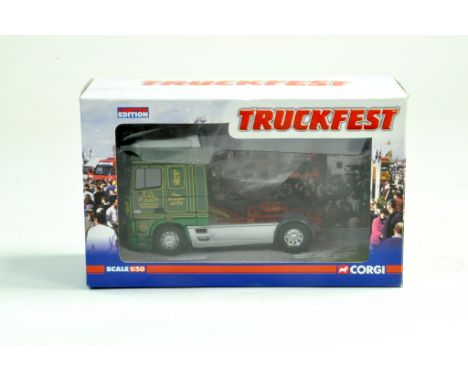 Corgi 1/50 diecast truck issue comprising No. CC13223 DAF Tractor in livery of Gill and Son. Truckfest issue. Complete with c