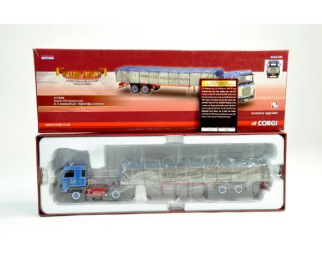 Corgi 1/50 diecast truck issue comprising No. CC15303 Scania 141 Canvas Load in the livery of R T Keedwell. Complete with cer