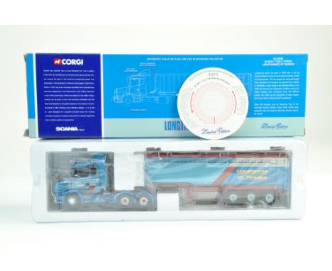 Corgi 1/50 diecast truck issue comprising No. CC12809 Scania T Bulk Tipper in the livery of Longthornes. Complete with certif