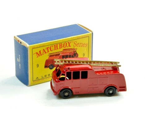 Matchbox Regular Wheels No. 9c Merryweather Marquis Fire Engine. Excellent in Very Good Box.