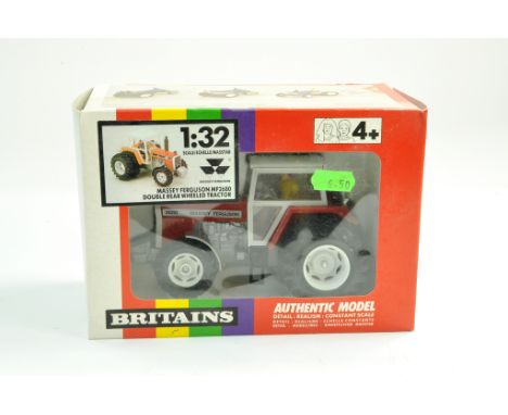 Britains Farm 1/32 Massey Ferguson MF2680 Tractor with Dual Wheels. Generally Excellent in Very Good (slightly dusty) box.