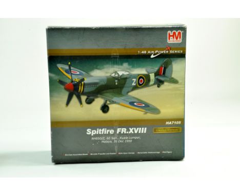 Hobby Master 1/48 diecast model aircraft Spitfire FR.XVVIII 60 SQN Kuala Lumpur. Model appears generally excellent. Vendor li