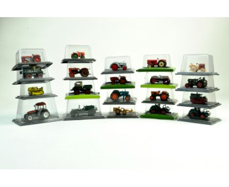 Universal Hobbies for Hatchette 1/43 Tractor group comprising various issues. Generally appear excellent with packaging.