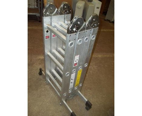A FOLD AWAY ALUMINIUM LADDER
